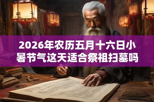2026年农历五月十六日小暑节气这天适合祭祖扫墓吗？