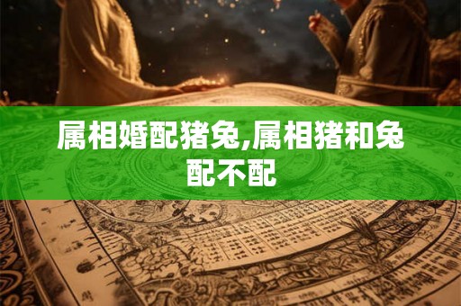 属相婚配猪兔,属相猪和兔配不配