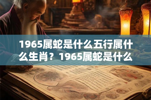 1965属蛇是什么五行属什么生肖？1965属蛇是什么五行属什么生肖呢