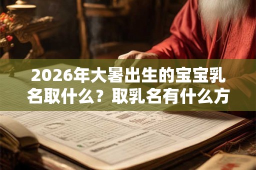 2026年大暑出生的宝宝乳名取什么？取乳名有什么方法？