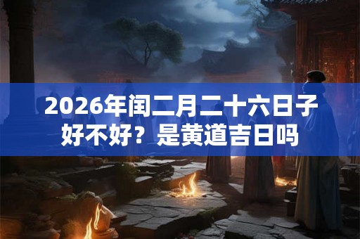 2026年闰二月二十六日子好不好?是黄道吉日吗 2026年闰二月二十六日子好不好?是黄道吉日吗