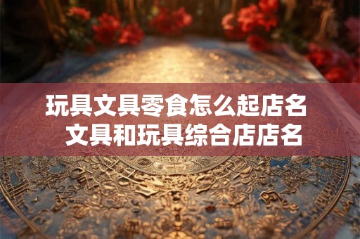 玩具文具零食怎么起店名 文具和玩具综合店店名 玩具文具零食怎么起店名 文具和玩具综合店店名