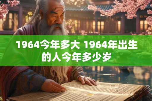 1964今年多大 1964年出生的人今年多少岁 1964今年多大 1964年出生的人今年多少岁
