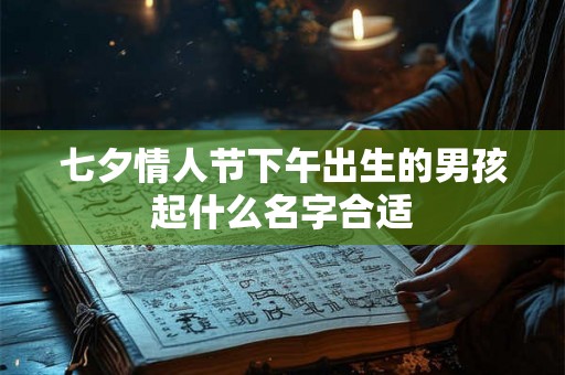 七夕情人节下午出生的男孩起什么名字合适