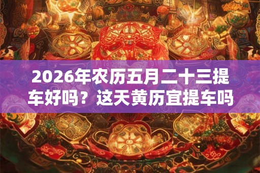 2026年农历五月二十三提车好吗？这天黄历宜提车吗？