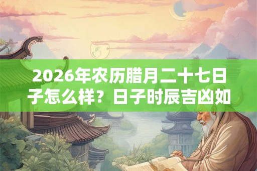 2026年农历腊月二十七日子怎么样？日子时辰吉凶如何？