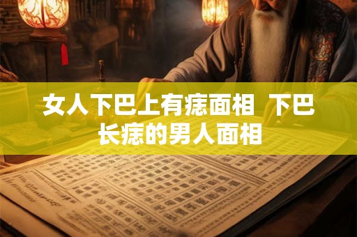 女人下巴上有痣面相  下巴长痣的男人面相