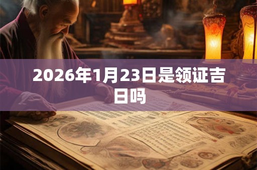2026年1月23日是领证吉日吗