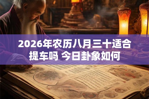 2026年农历八月三十适合提车吗 今日卦象如何 2026年农历八月三十适合提车吗 今日卦象如何