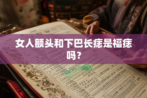 女人额头和下巴长痣是福痣吗？