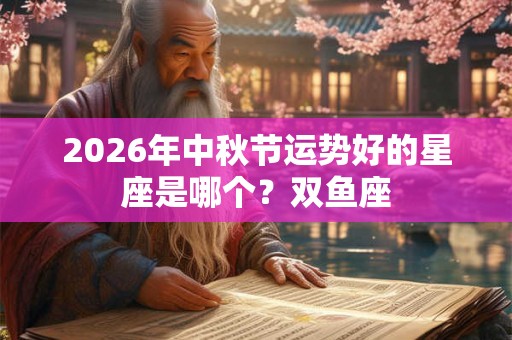 2026年中秋节运势好的星座是哪个？双鱼座