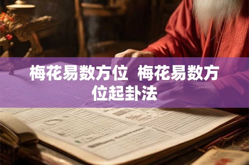 梅花易数方位 梅花易数方位起卦法 梅花易数方位 梅花易数方位起卦法