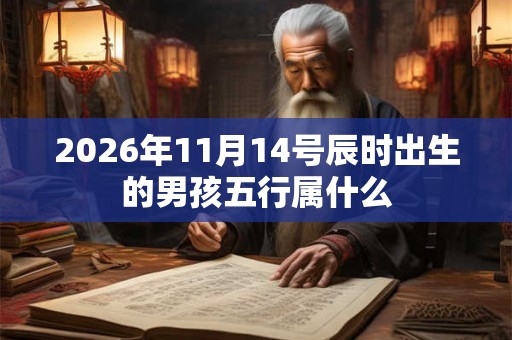 2026年11月14号辰时出生的男孩五行属什么