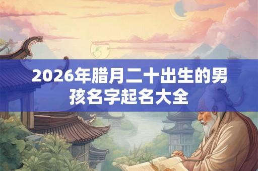 2026年腊月二十出生的男孩名字起名大全 2026年腊月二十出生的男孩名字起名大全
