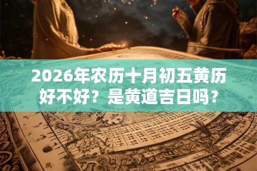 2026年农历十月初五黄历好不好？是黄道吉日吗？