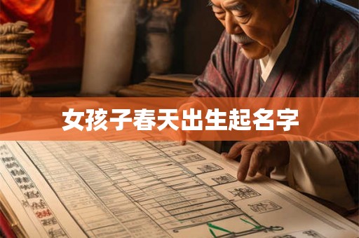 女孩子春天出生起名字