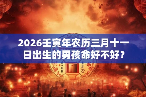 2026壬寅年农历三月十一日出生的男孩命好不好？