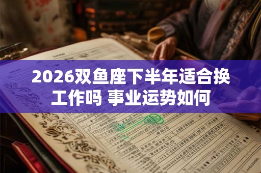 2026双鱼座下半年适合换工作吗 事业运势如何 2026双鱼座下半年适合换工作吗 事业运势如何