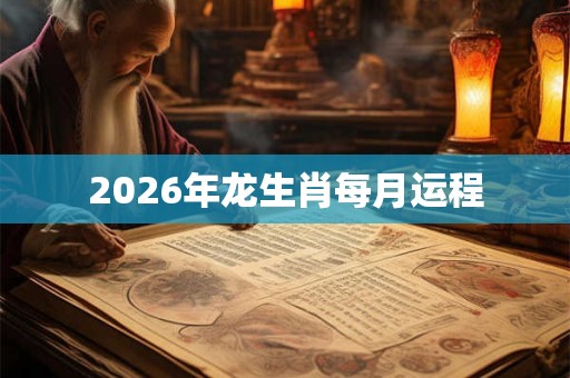 2026年龙生肖每月运程
