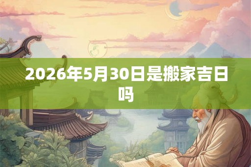2026年5月30日是搬家吉日吗 2026年5月30日是搬家吉日吗