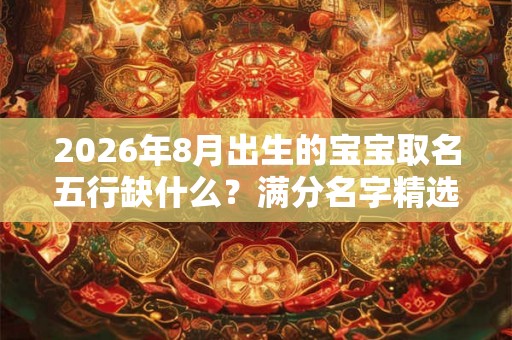 2026年8月出生的宝宝取名五行缺什么？满分名字精选