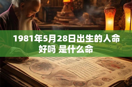 1981年5月28日出生的人命好吗 是什么命