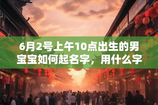 6月2号上午10点出生的男宝宝如何起名字,用什么字好 6月2号上午10点出生的男宝宝如何起名字,用什么字好