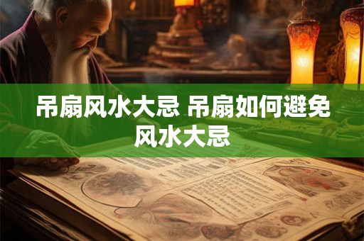 吊扇风水大忌 吊扇如何避免风水大忌