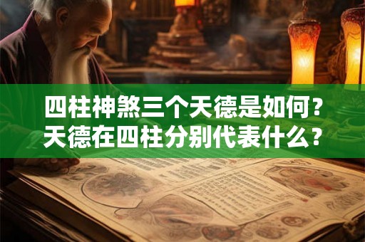 四柱神煞三个天德是如何？天德在四柱分别代表什么？