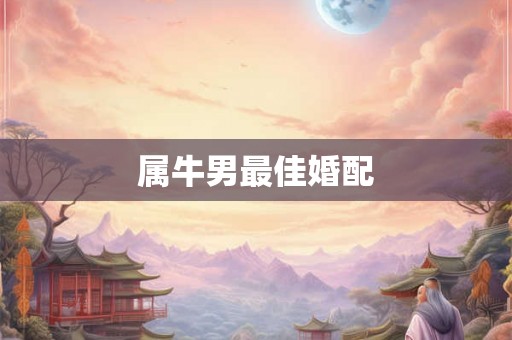 属牛男最佳婚配