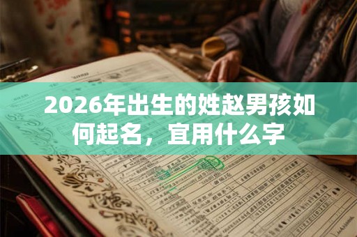 2026年出生的姓赵男孩如何起名，宜用什么字
