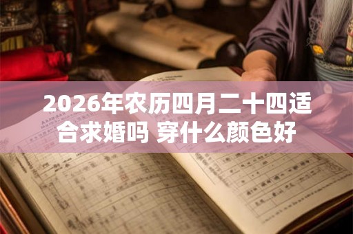 2026年农历四月二十四适合求婚吗 穿什么颜色好