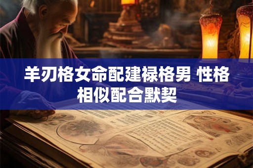 羊刃格女命配建禄格男 性格相似配合默契