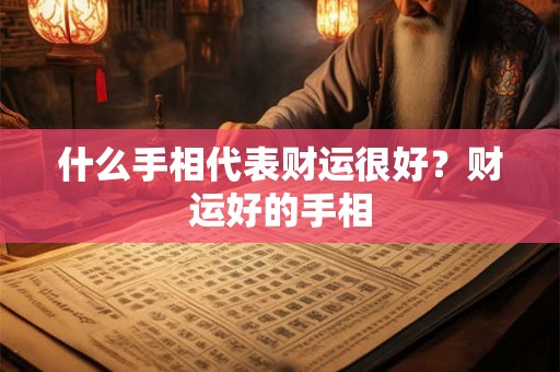 什么手相代表财运很好？财运好的手相