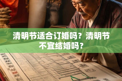 清明节适合订婚吗？清明节不宜结婚吗？