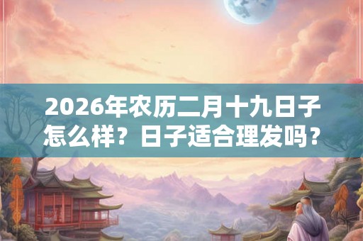 2026年农历二月十九日子怎么样？日子适合理发吗？