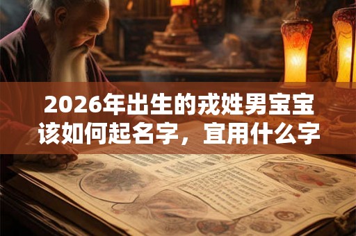 2026年出生的戎姓男宝宝该如何起名字，宜用什么字