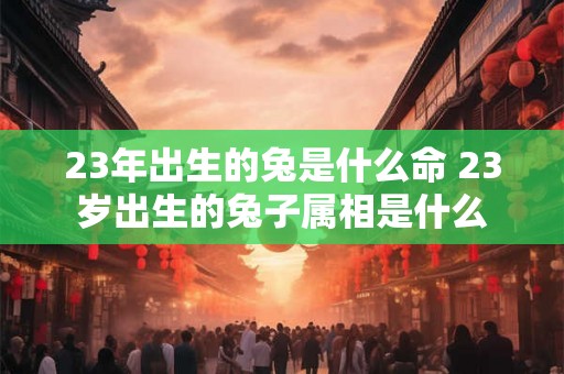 23年出生的兔是什么命 23岁出生的兔子属相是什么 23年出生的兔是什么命 23岁出生的兔子属相是什么