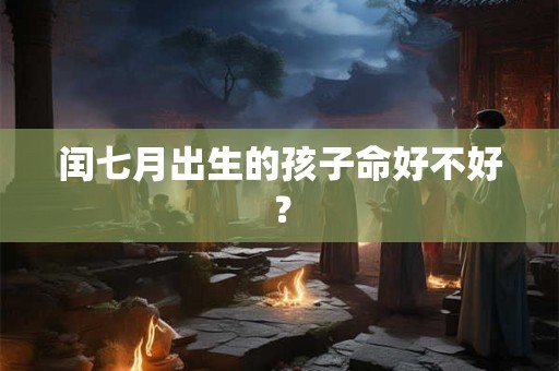 闰七月出生的孩子命好不好？