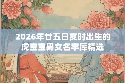 2026年廿五日亥时出生的虎宝宝男女名字库精选