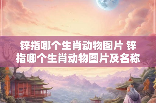 锌指哪个生肖动物图片 锌指哪个生肖动物图片及名称 锌指哪个生肖动物图片 锌指哪个生肖动物图片及名称