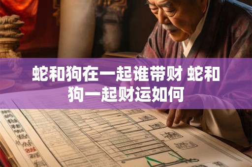 蛇和狗在一起谁带财 蛇和狗一起财运如何