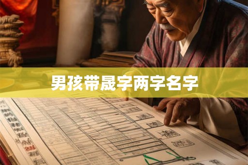 男孩带晟字两字名字