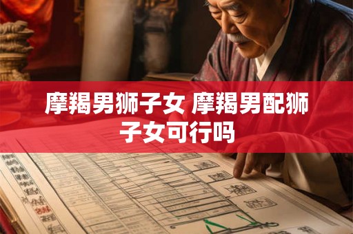 摩羯男狮子女 摩羯男配狮子女可行吗 摩羯男狮子女 摩羯男配狮子女可行吗