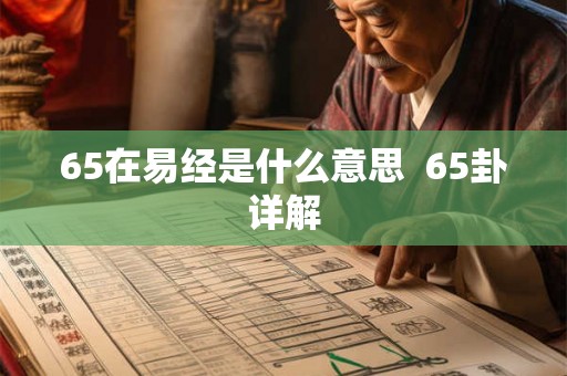 65在易经是什么意思  65卦详解