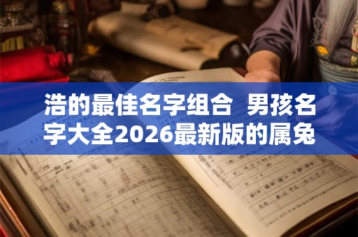 浩的最佳名字组合 男孩名字大全2026最新版的属兔 浩的最佳名字组合 男孩名字大全2026最新版的属兔
