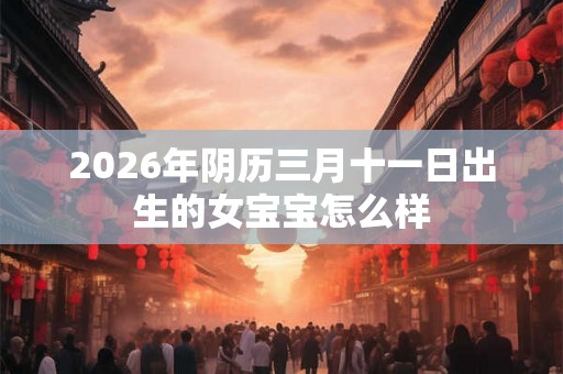 2026年阴历三月十一日出生的女宝宝怎么样 2026年阴历三月十一日出生的女宝宝怎么样