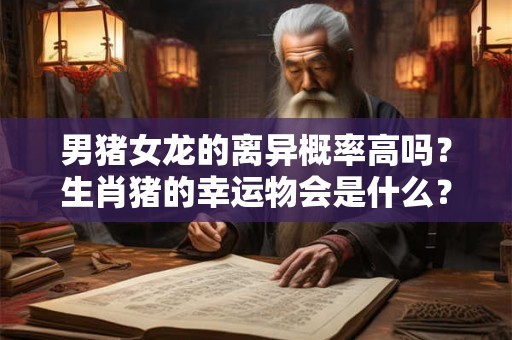 男猪女龙的离异概率高吗？生肖猪的幸运物会是什么？