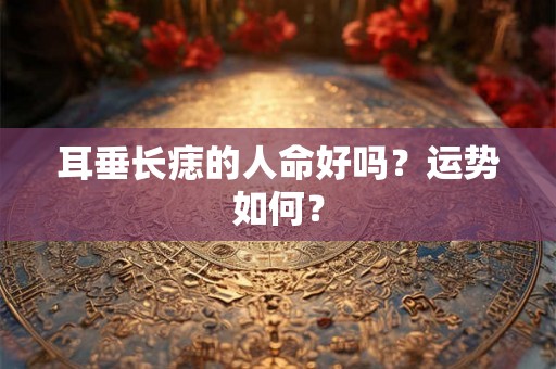 耳垂长痣的人命好吗?运势如何? 耳垂长痣的人命好吗?运势如何?