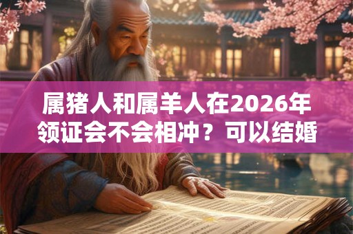 属猪人和属羊人在2026年领证会不会相冲?可以结婚吗? 属猪人和属羊人在2026年领证会不会相冲?可以结婚吗?
